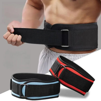 Adjustable Weight Lifting Belt 1 Piece Waist Trainer with Double D-Ring Buckle for Squat Dumbbell Barbell Exercises Fitness Belt