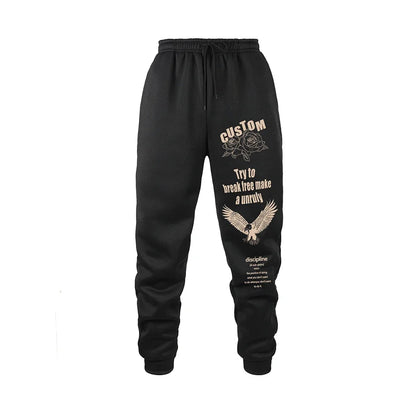 New Autumn Men'S Sweatpants Europe and the United States Long Sports Leisure Fitness Training Pants Jogger Drawstring Male Pants