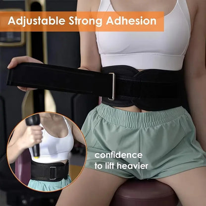 Adjustable Weight Lifting Belt 1 Piece Waist Trainer with Double D-Ring Buckle for Squat Dumbbell Barbell Exercises Fitness Belt