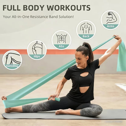 Yoga Resistance Band Multifunctional Fitness Elastic Bands Rehabilitation Training Pilates Agility Training Handy Gym Equipment