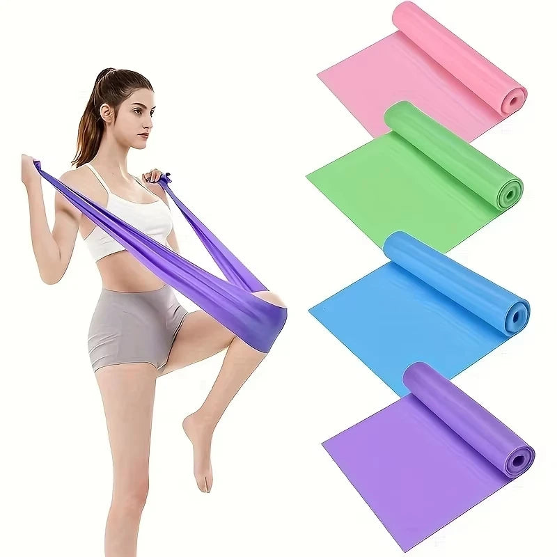 Yoga Resistance Band Multifunctional Fitness Elastic Bands Rehabilitation Training Pilates Agility Training Handy Gym Equipment