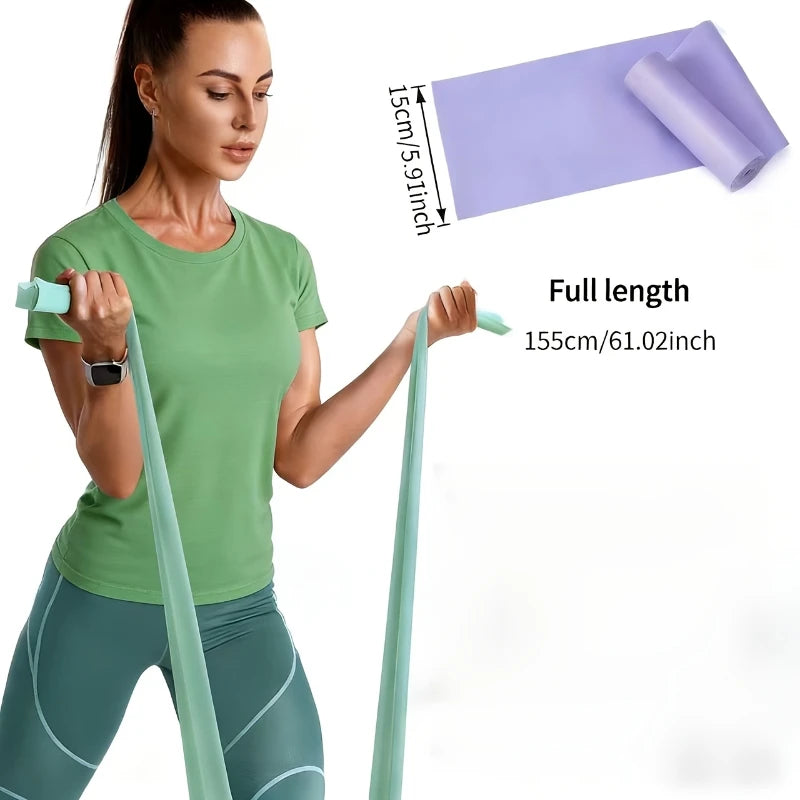 Yoga Resistance Band Multifunctional Fitness Elastic Bands Rehabilitation Training Pilates Agility Training Handy Gym Equipment