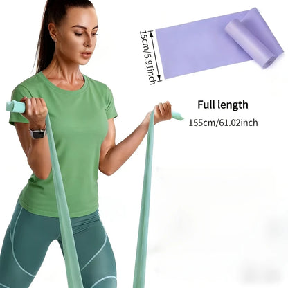 Yoga Resistance Band Multifunctional Fitness Elastic Bands Rehabilitation Training Pilates Agility Training Handy Gym Equipment