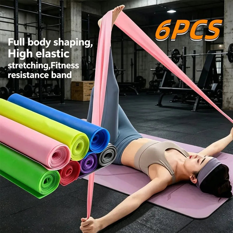 Yoga Resistance Band Multifunctional Fitness Elastic Bands Rehabilitation Training Pilates Agility Training Handy Gym Equipment